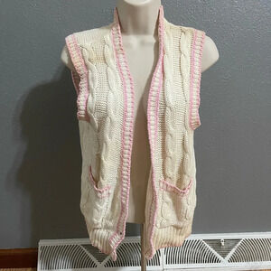 Vintage Cardigan Sweater Vest Medium